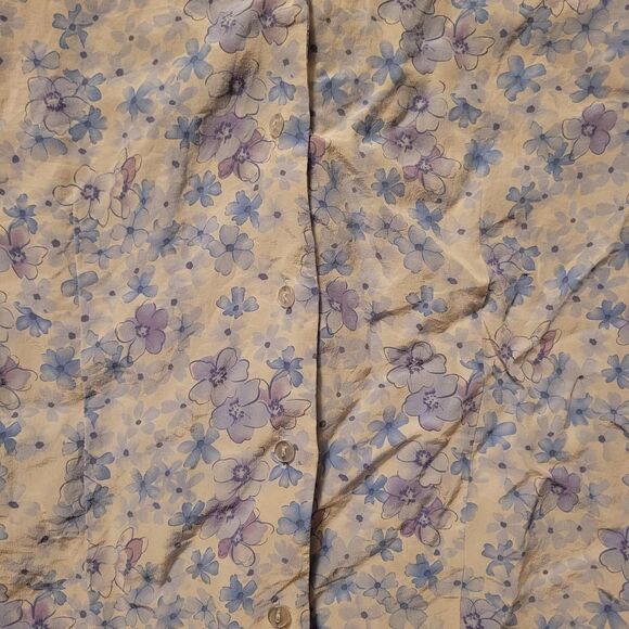 Jaclyn-smith Women's White and Blue Blouse - Picture 6 of 7